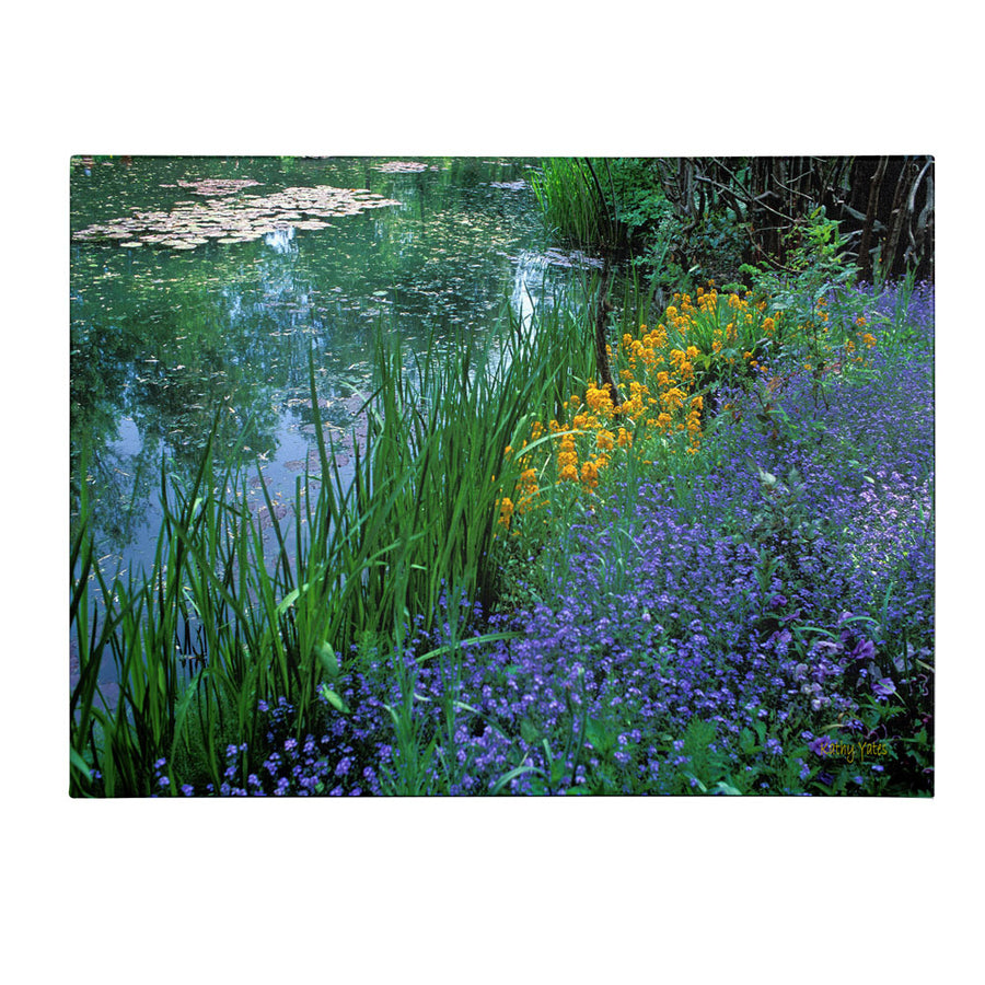 Kathy Yates Monets Lily Pond 14 x 19 Canvas Art Image 1