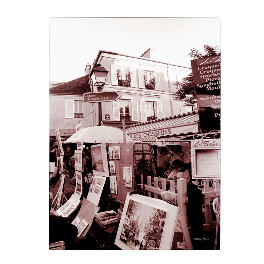 Kathy Yates Montmartre 2 14 x 19 Canvas Art Image 1