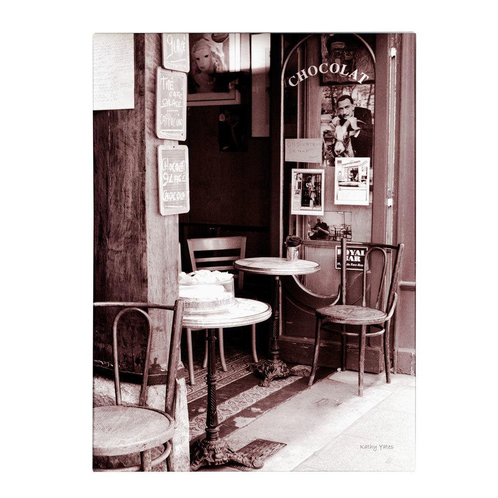 Kathy Yates Paris Cafe 14 x 19 Canvas Art Image 1