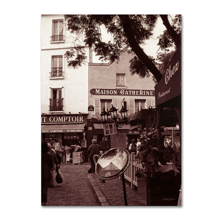 Kathy Yates Maison Catherine Montmartre 14 x 19 Canvas Art Image 1