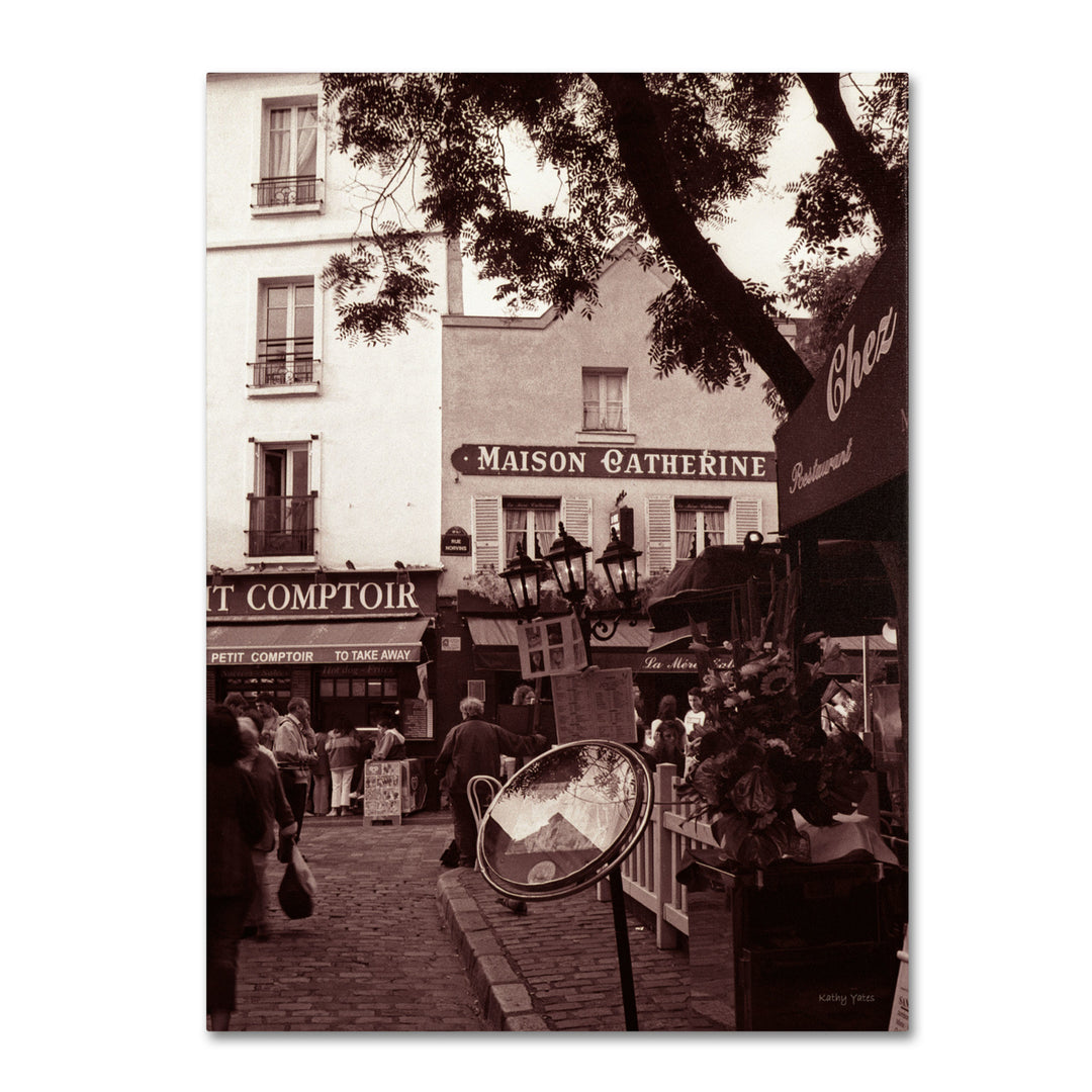 Kathy Yates Maison Catherine Montmartre 14 x 19 Canvas Art Image 2