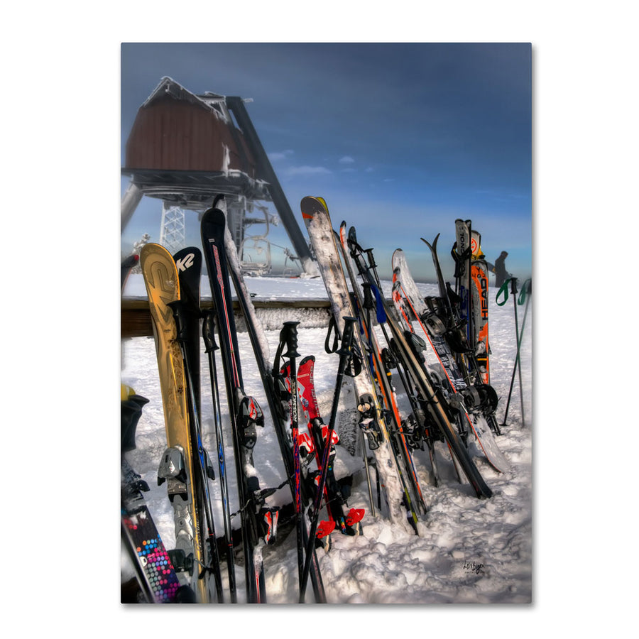 Lois Bryan Ski Gear 14 x 19 Canvas Art Image 1