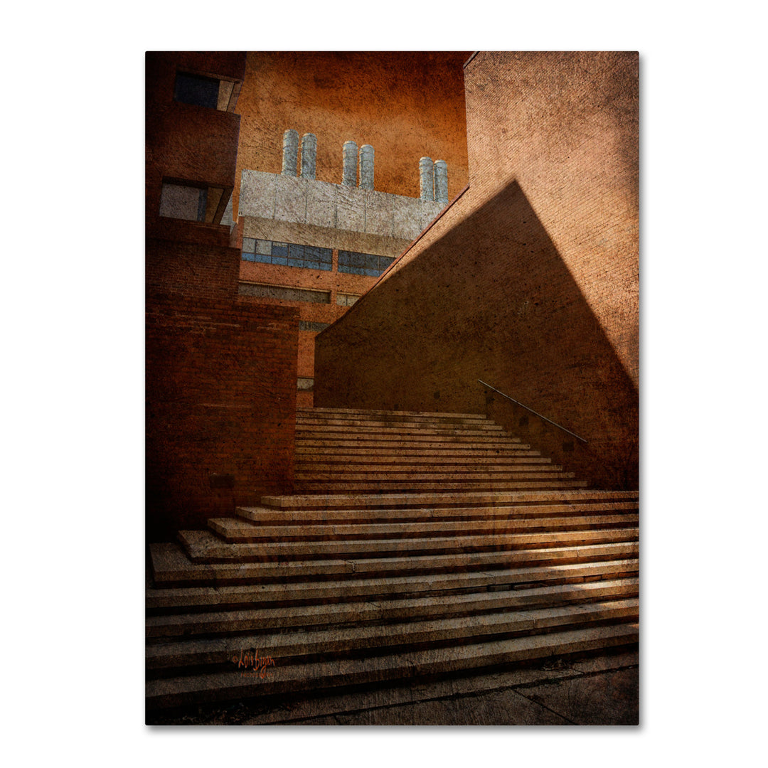 Lois Bryan Stairway In Shadow and Light 14 x 19 Canvas Art Image 2