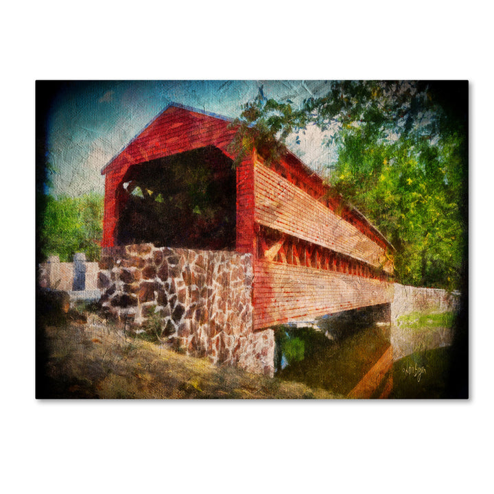 Lois Bryan Old Covered Bridge 14 x 19 Canvas Art Image 2