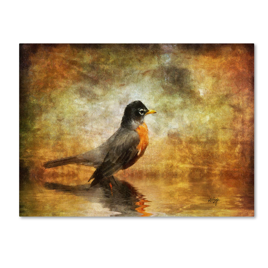 Lois Bryan The Robin 14 x 19 Canvas Art Image 1