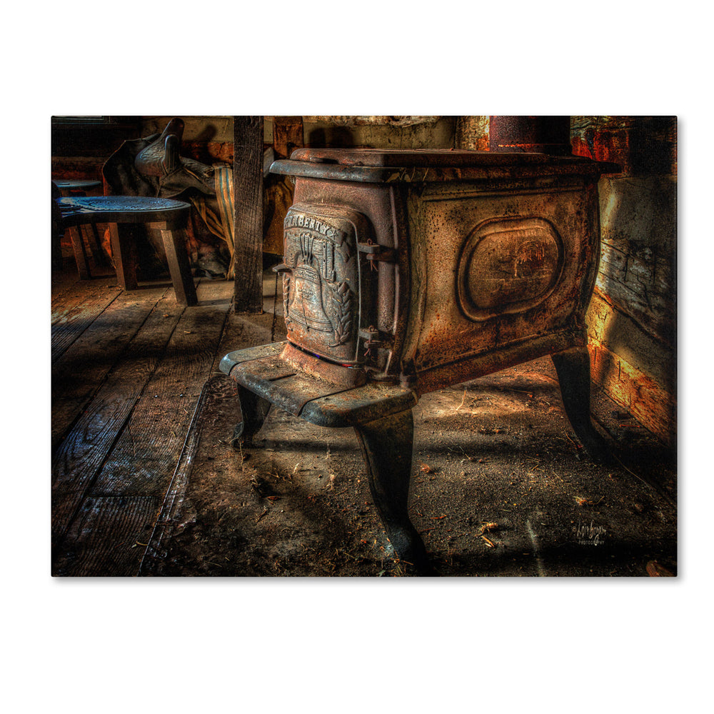 Lois Bryan Liberty Wood Stove 14 x 19 Canvas Art Image 2