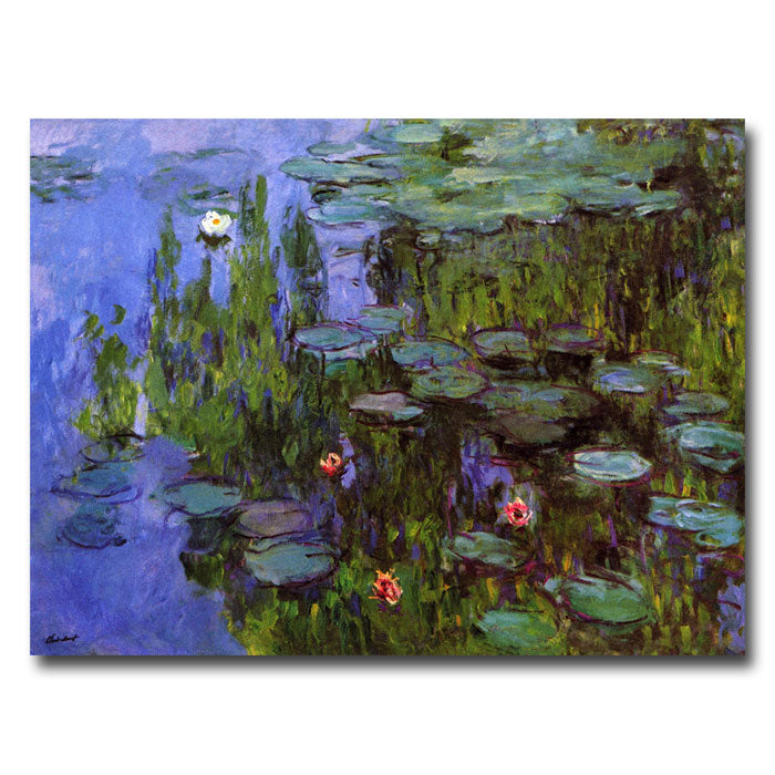 Claude Monet Sea Roses 14 x 19 Canvas Art Image 1