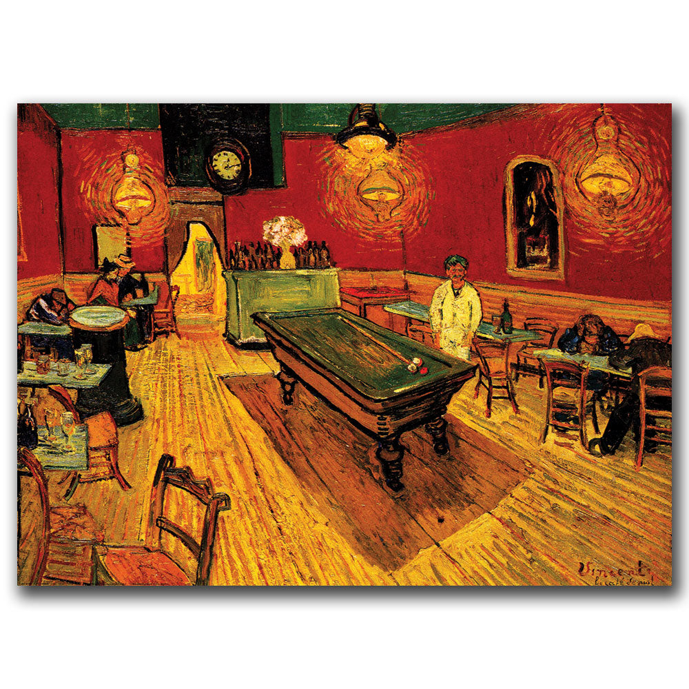 Vincent Van Gogh The Night Cafe 14 x 19 Canvas Art Image 2