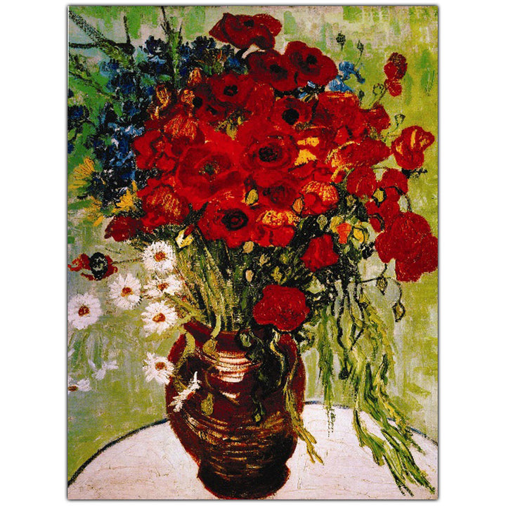 Vincent van Gogh Dasies and Poppies 14 x 19 Canvas Art Image 2