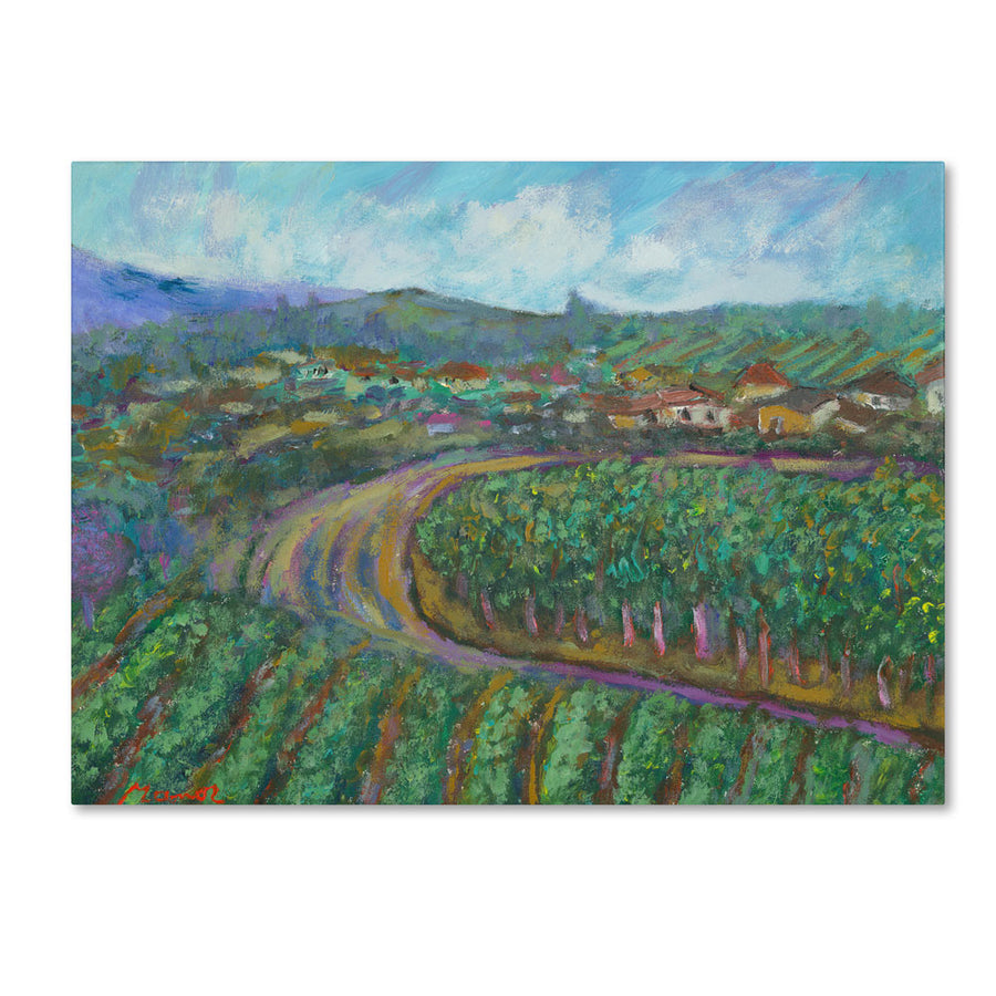 Manor Shadian Cherry Trees and Strawberry Fields 14 x 19 Canvas Art Image 1