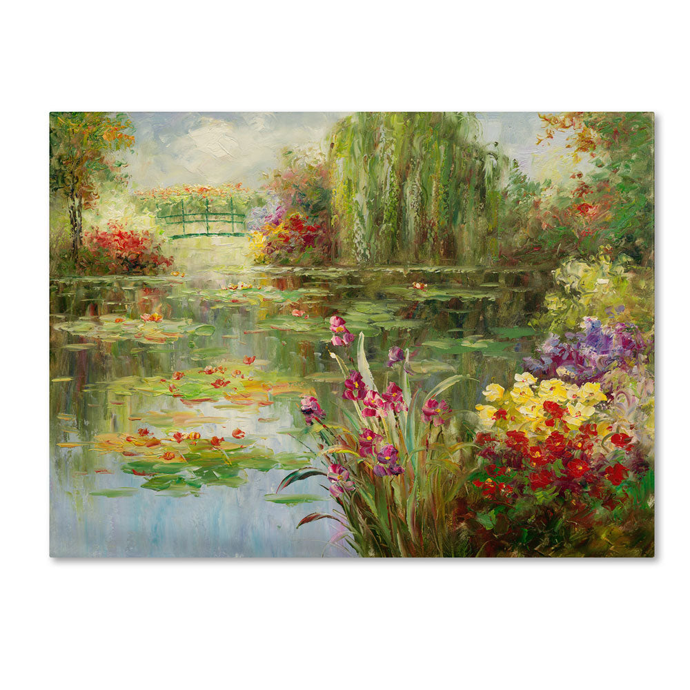 Victor Giton Water Lilies 14 x 19 Canvas Art Image 1