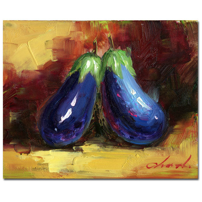 Eggplant Still Life 14 x 19 Canvas Art Image 1