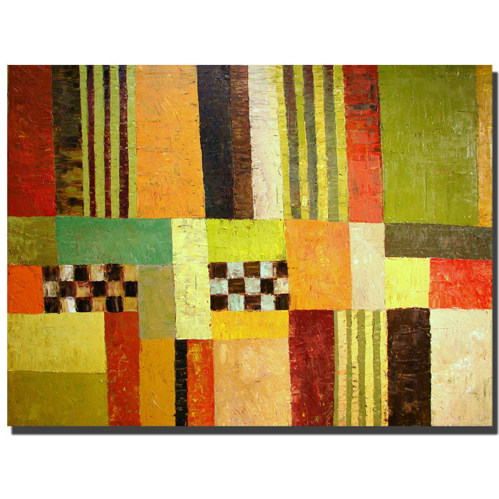 Michelle Calkins Color Pattern Abstract 14 x 19 Canvas Art Image 1