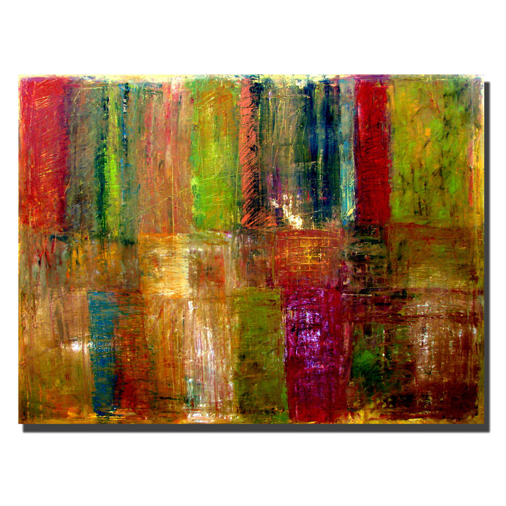 Michelle Calkins Color Abstract 14 x 19 Canvas Art Image 2