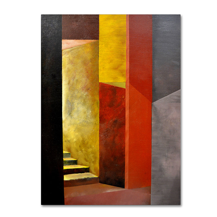 Michelle Calkins Mystery Stairwell 14 x 19 Canvas Art Image 1