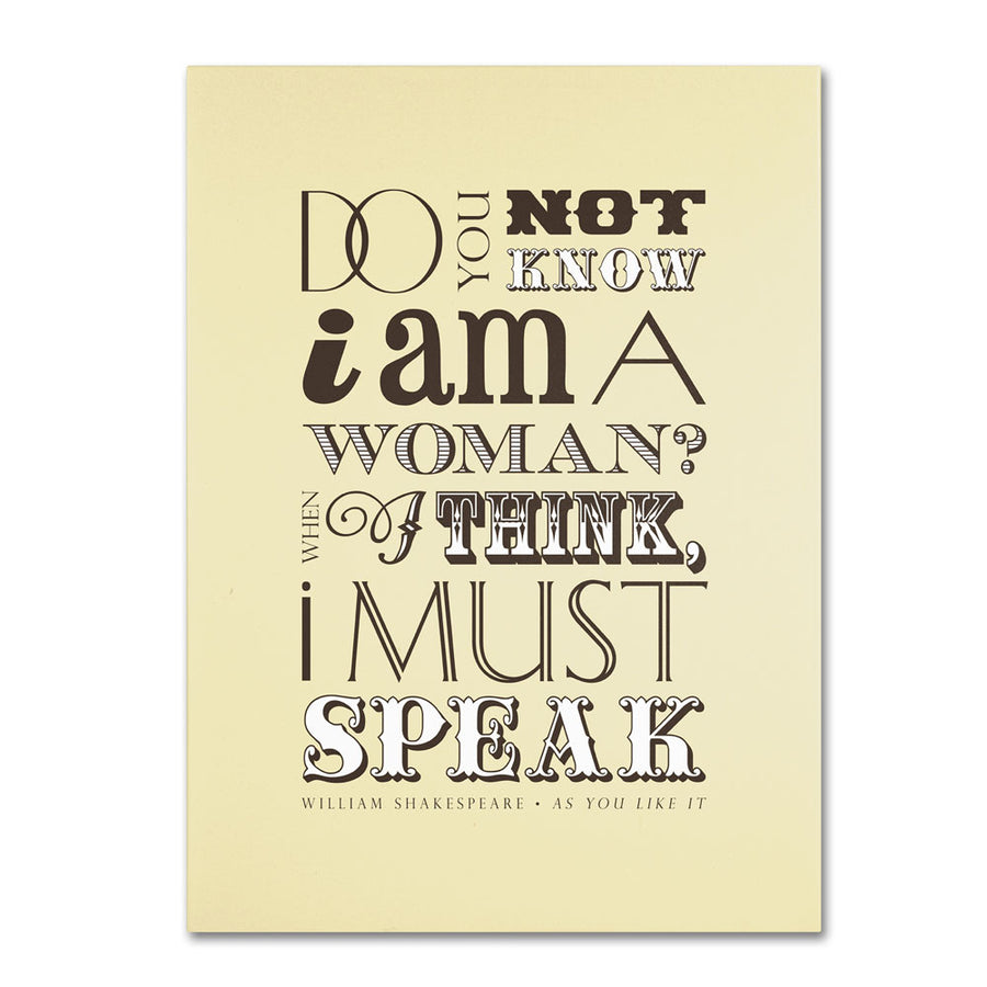 Megan Romo Women Must Speak 14 x 19 Canvas Art Image 1