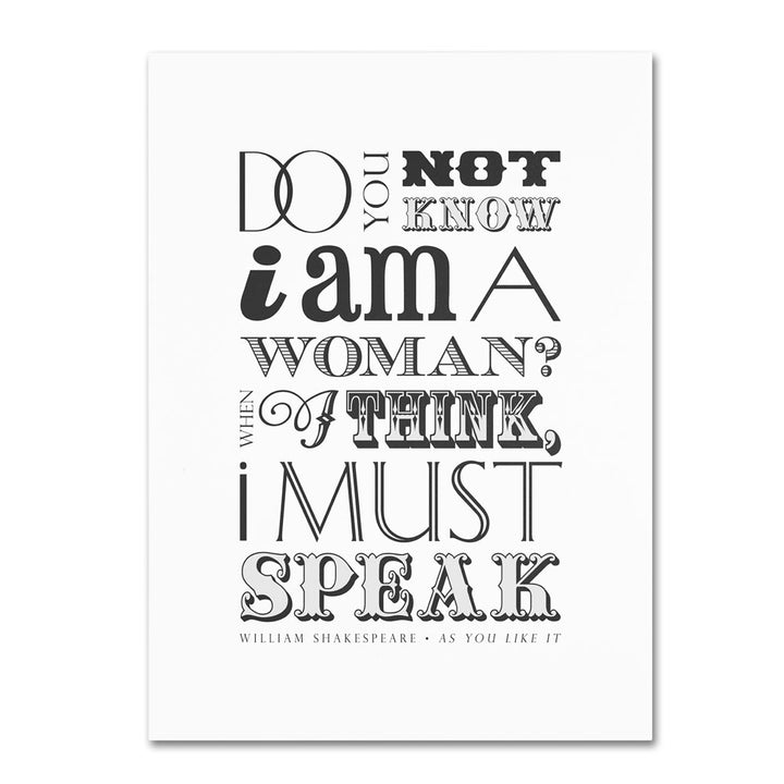 Megan Romo Women Must Speak II 14 x 19 Canvas Art Image 1