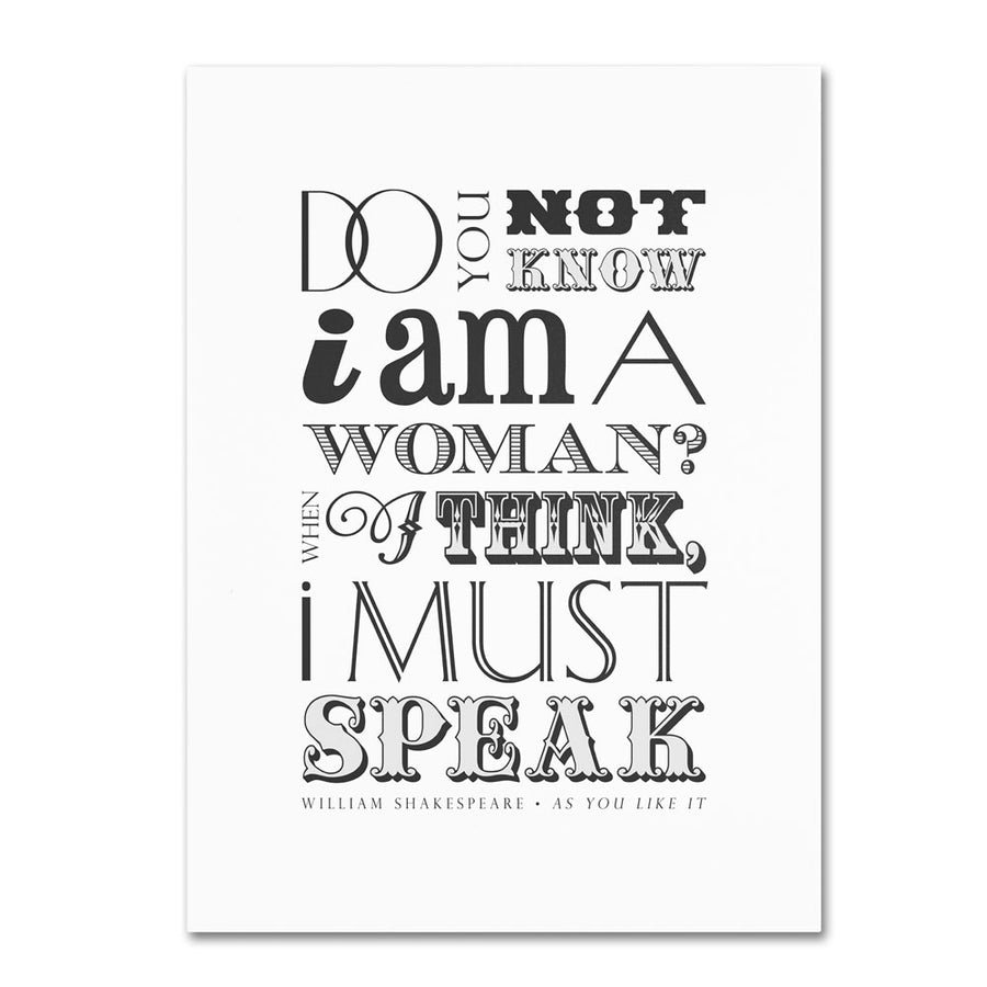 Megan Romo Women Must Speak II 14 x 19 Canvas Art Image 1