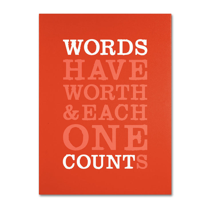 Megan Romo Words Worth II 14 x 19 Canvas Art Image 1