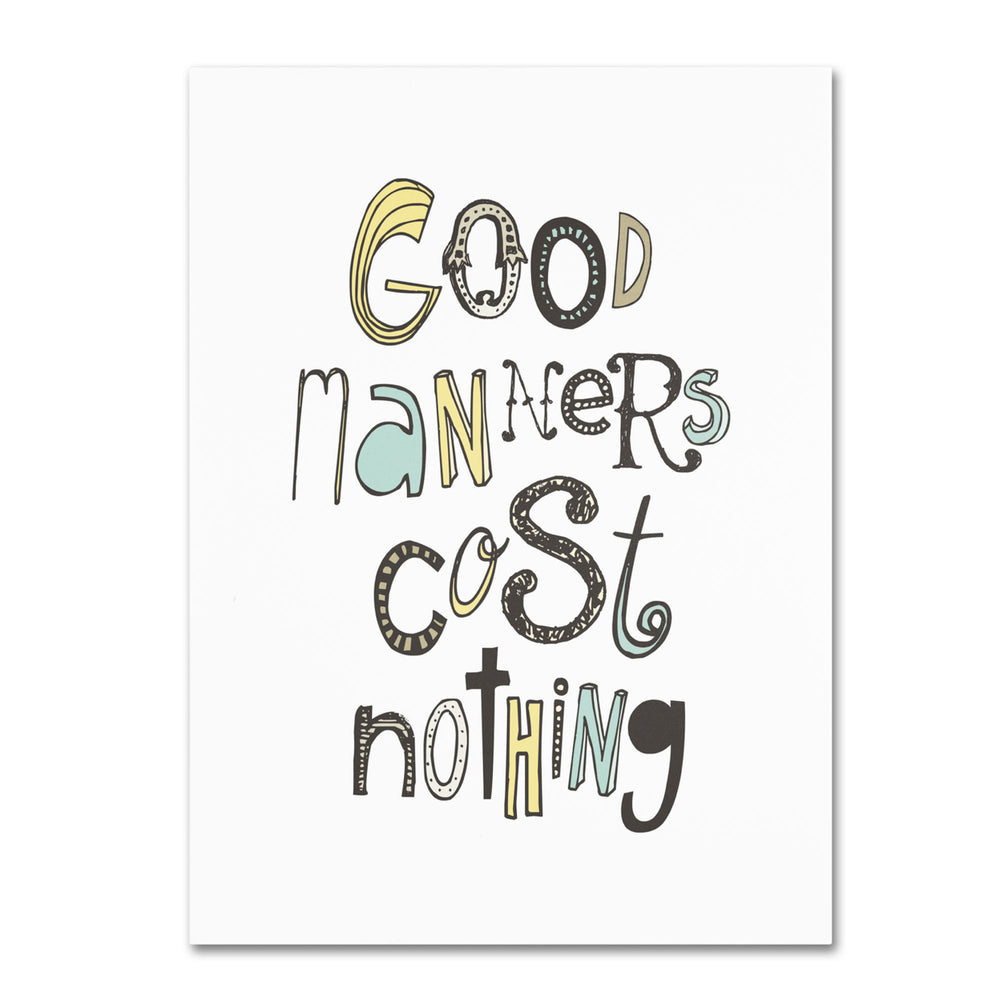 Megan Romo Good Manners III 14 x 19 Canvas Art Image 2