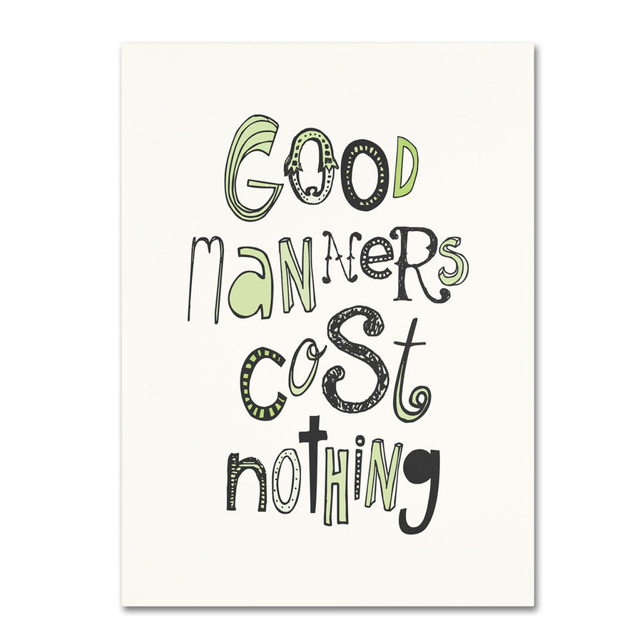 Megan Romo Good Manners V 14 x 19 Canvas Art Image 1