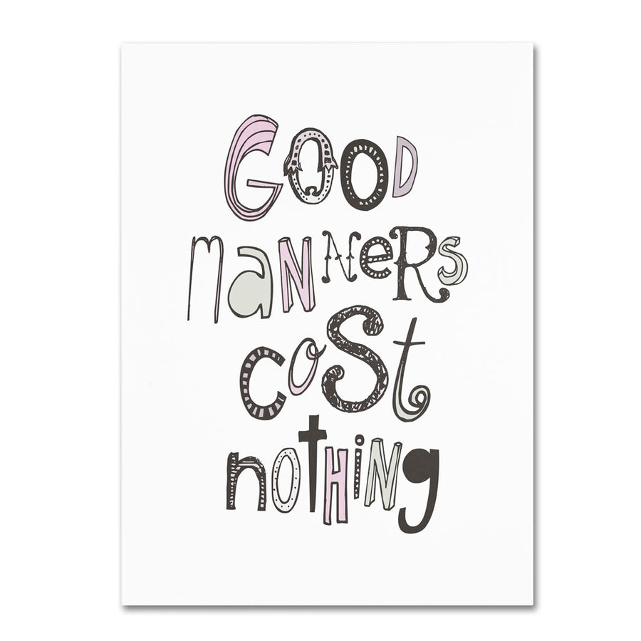 Megan Romo Good Manners VI 14 x 19 Canvas Art Image 1