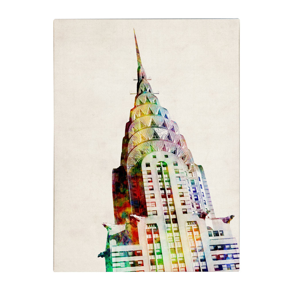 Michael Tompsett Chrysler Building 14 x 19 Canvas Art Image 1