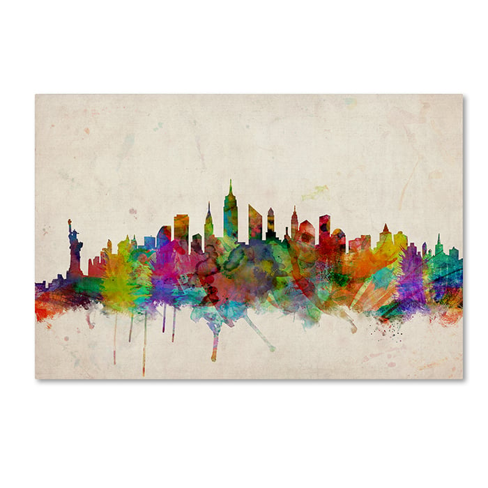 Michael Tompsett York Skyline 14 x 19 Canvas Art Image 1