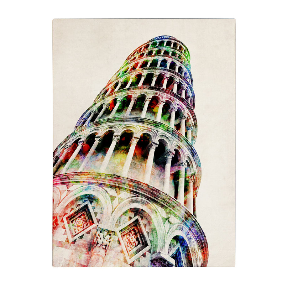 Michael Tompsett Leaning Tower Pisa 14 x 19 Canvas Art Image 1