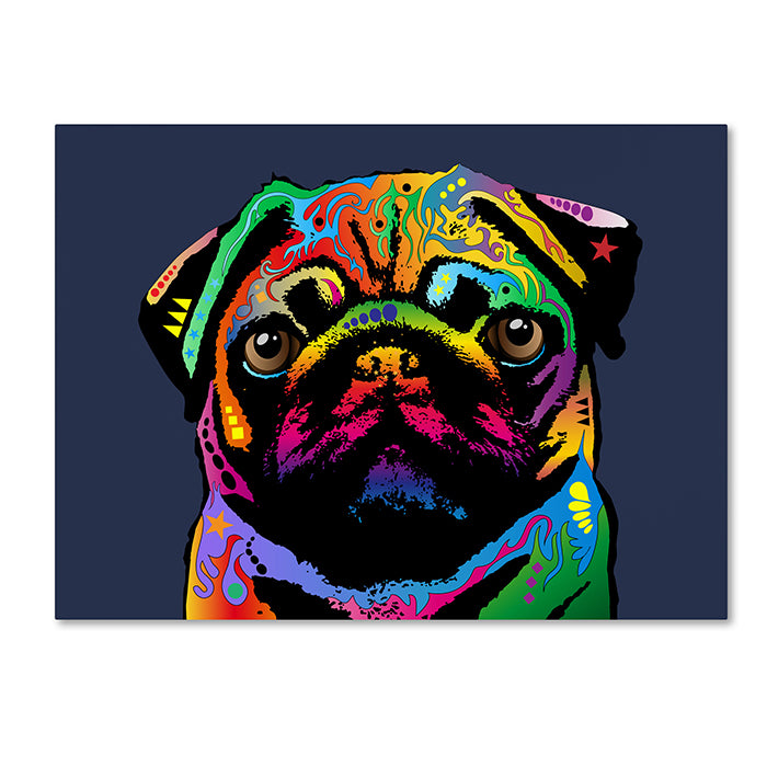 Michael Tompsett Pug Dog 14 x 19 Canvas Art Image 1