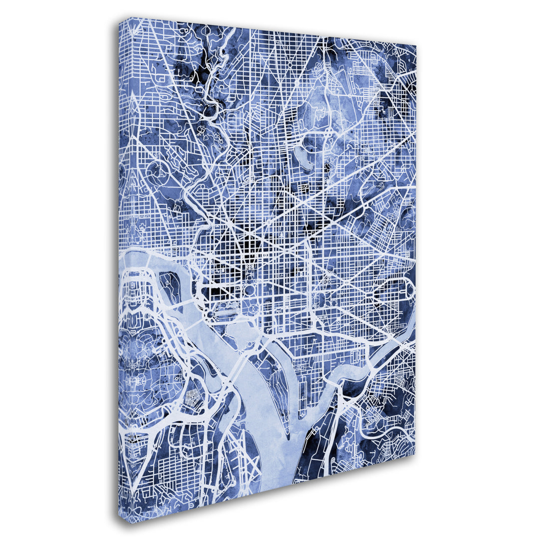 Michael Tompsett Washington DC Street Map BandW 14 x 19 Canvas Art Image 3