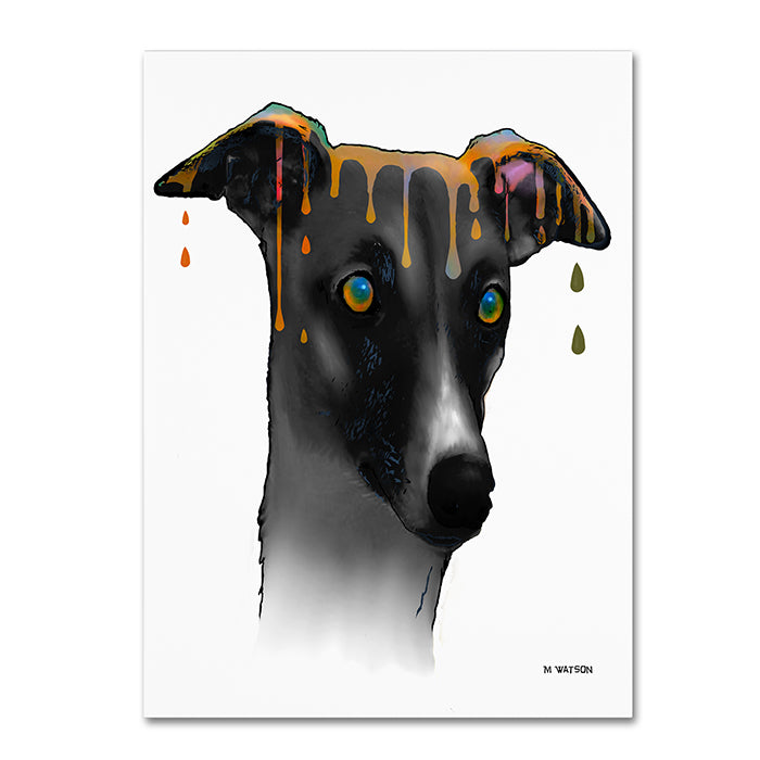 Marlene Watson Greyhound 14 x 19 Canvas Art Image 1