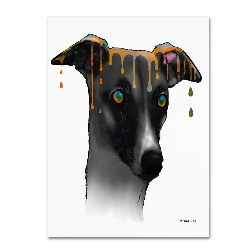 Marlene Watson Greyhound 14 x 19 Canvas Art Image 2