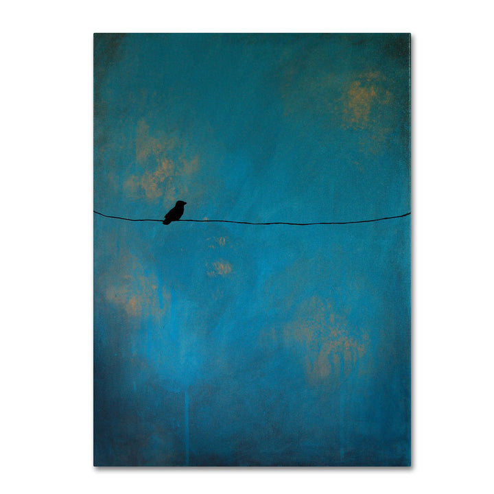 Nicole Dietz Lone Bird Blue 14 x 19 Canvas Art Image 1