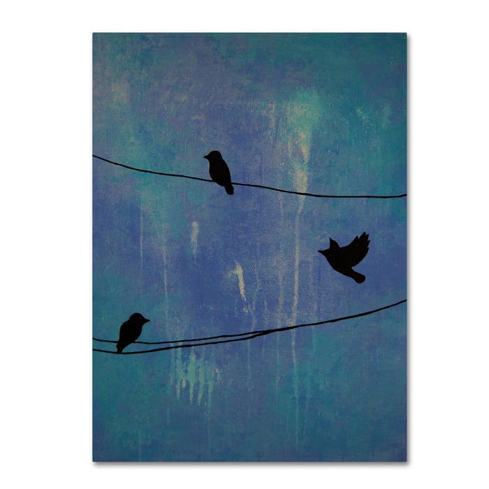 Nicole Dietz Birds Arrival 14 x 19 Canvas Art Image 1