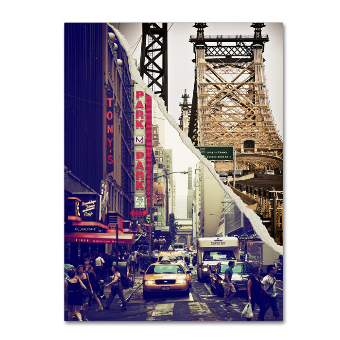 Philippe Hugonnard NYC Traffic 14 x 19 Canvas Art Image 1