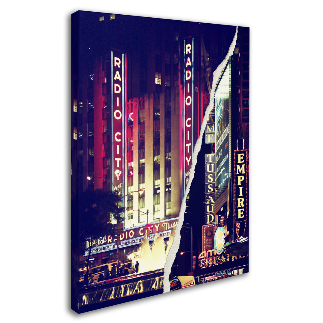 Philippe Hugonnard Times Square Theater District 14 x 19 Canvas Art Image 3