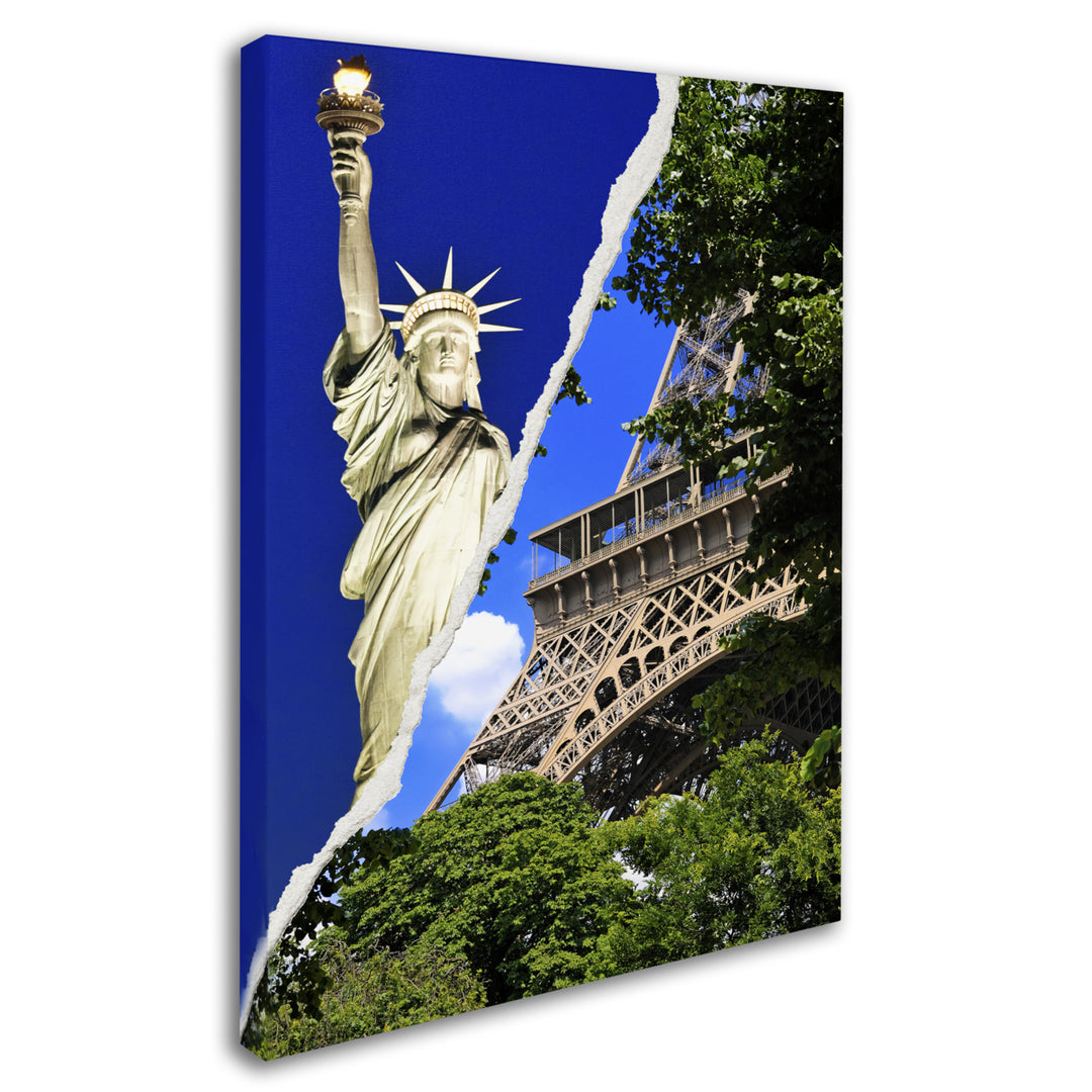 Philippe Hugonnard Eiffel Thank You! 14 x 19 Canvas Art Image 3