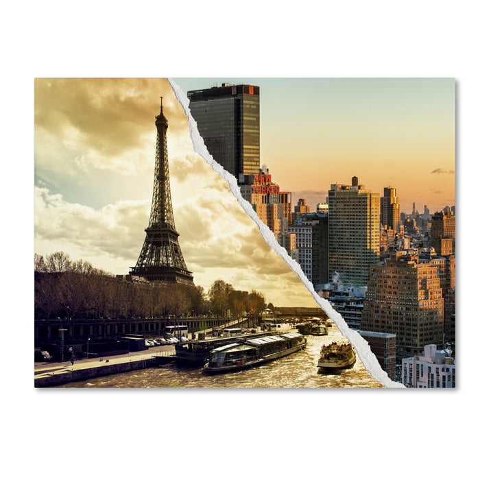 Philippe Hugonnard Sunset in Paris and York 14 x 19 Canvas Art Image 1