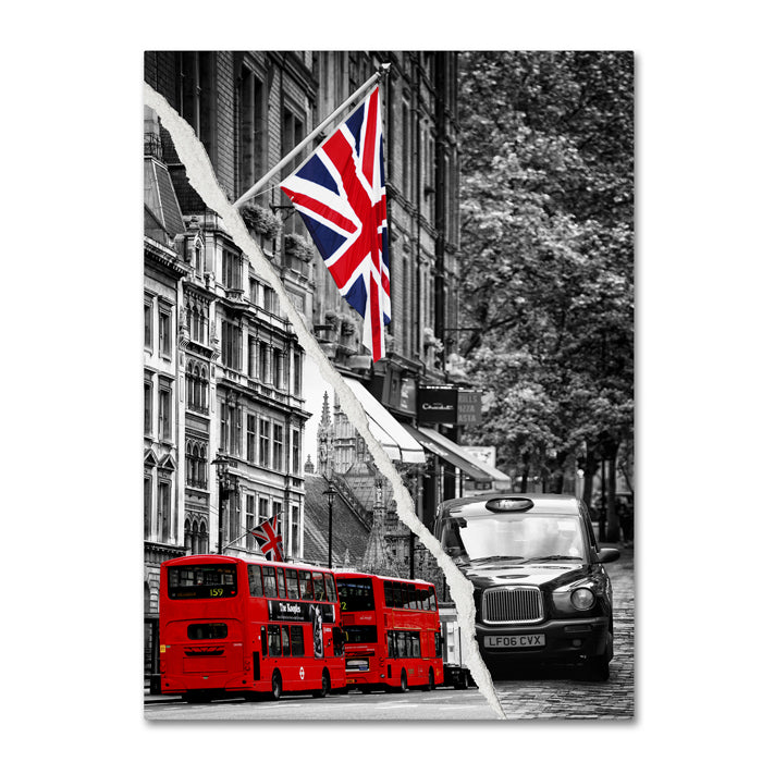 Philippe Hugonnard London Bus 14 x 19 Canvas Art Image 1