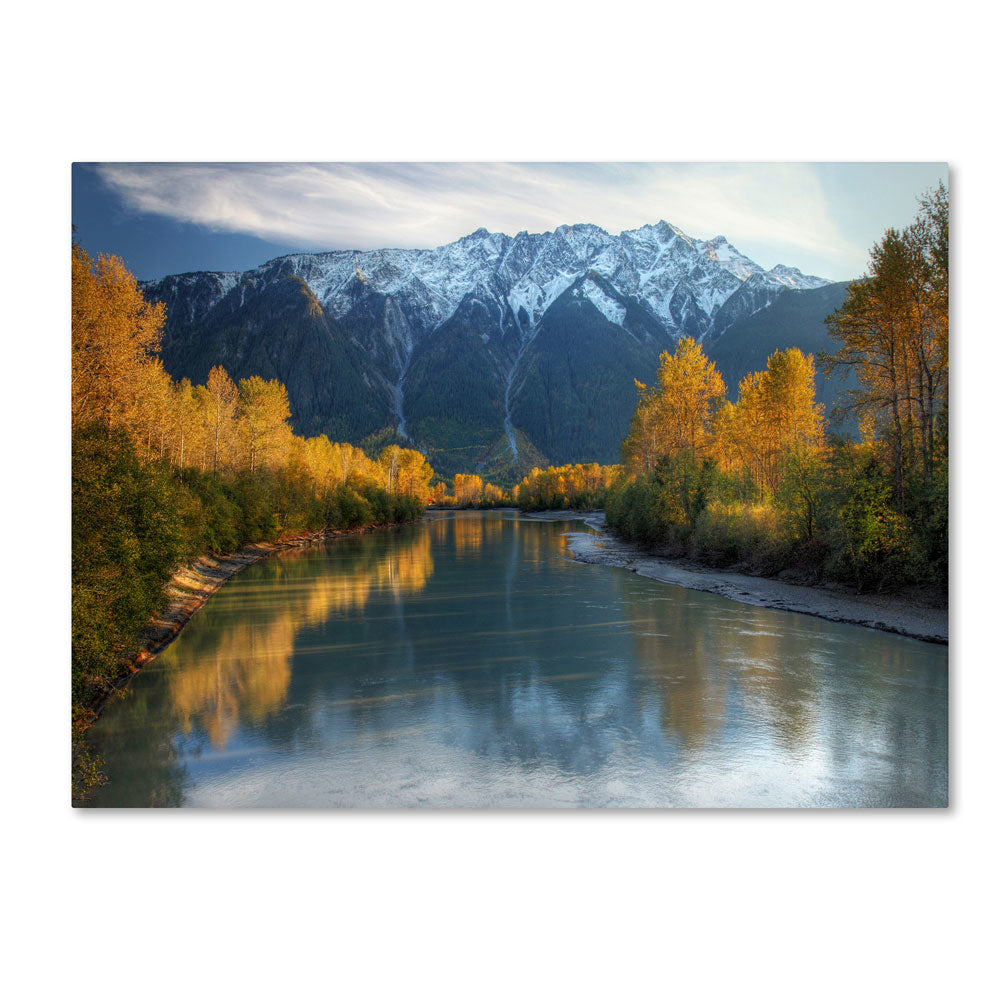 Pierre Leclerc Autumn River 14 x 19 Canvas Art Image 1