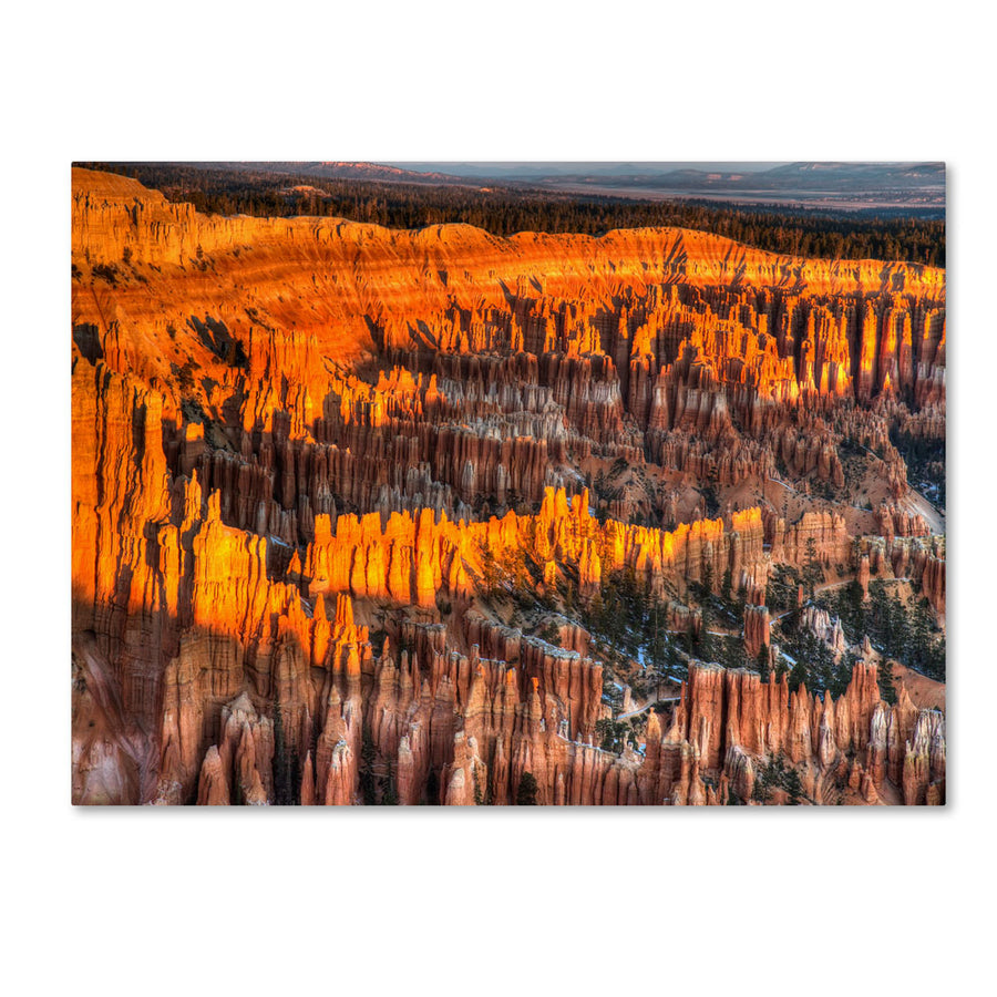 Pierre Leclerc Bryce Canyon Sunrise 14 x 19 Canvas Art Image 1