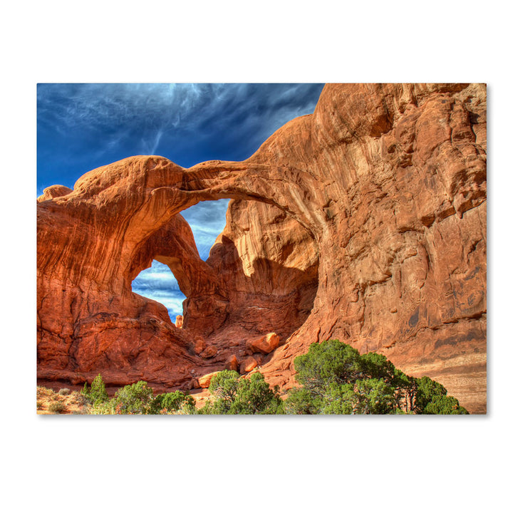 Pierre Leclerc Double Arch 14 x 19 Canvas Art Image 1