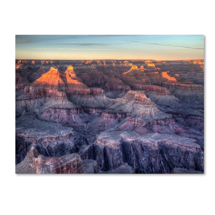 Pierre Leclerc Grand Canyon Sunset 14 x 19 Canvas Art Image 1