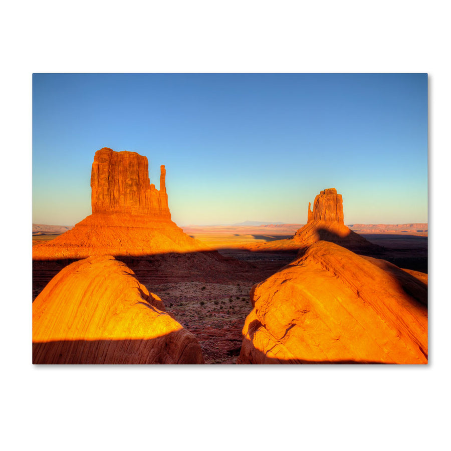 Pierre Leclerc Monument Valley Sunset 14 x 19 Canvas Art Image 1