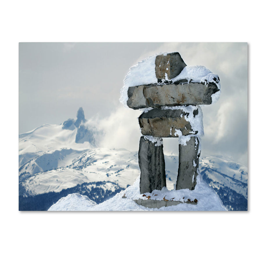 Pierre Leclerc Whistler Inukshuk 14 x 19 Canvas Art Image 1