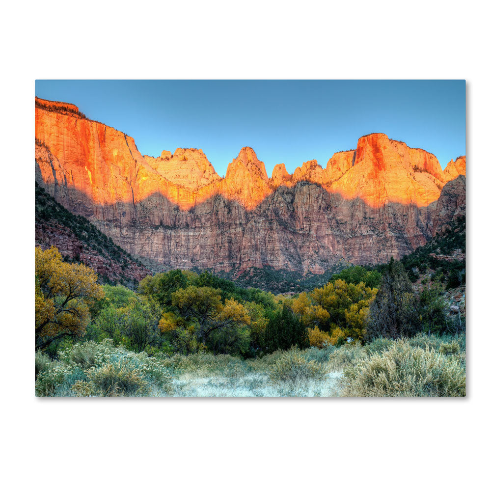 Pierre Leclerc Zion Sunrise 14 x 19 Canvas Art Image 1