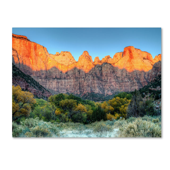 Pierre Leclerc Zion Sunrise 14 x 19 Canvas Art Image 2