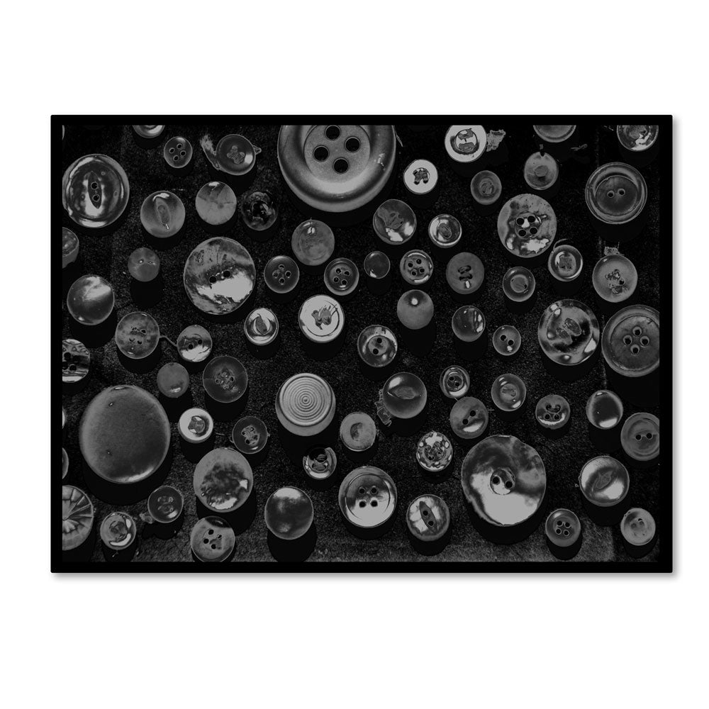 Patty Tuggle Black and White Buttons 14 x 19 Canvas Art Image 1