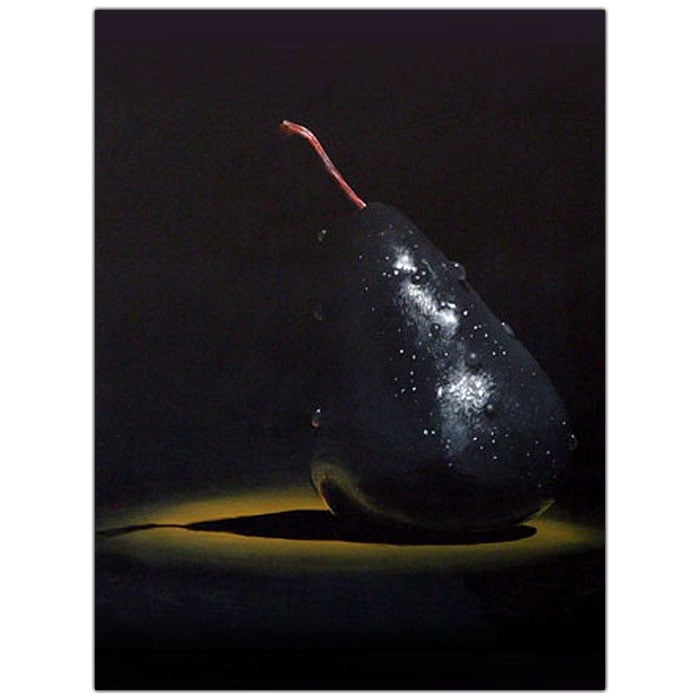 Roderick Stevens Black Pear 14 x 19 Canvas Art Image 1